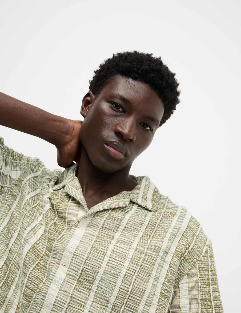 Regular Fit Easy Iron Cotton Blend Striped Shirt 3 of 6