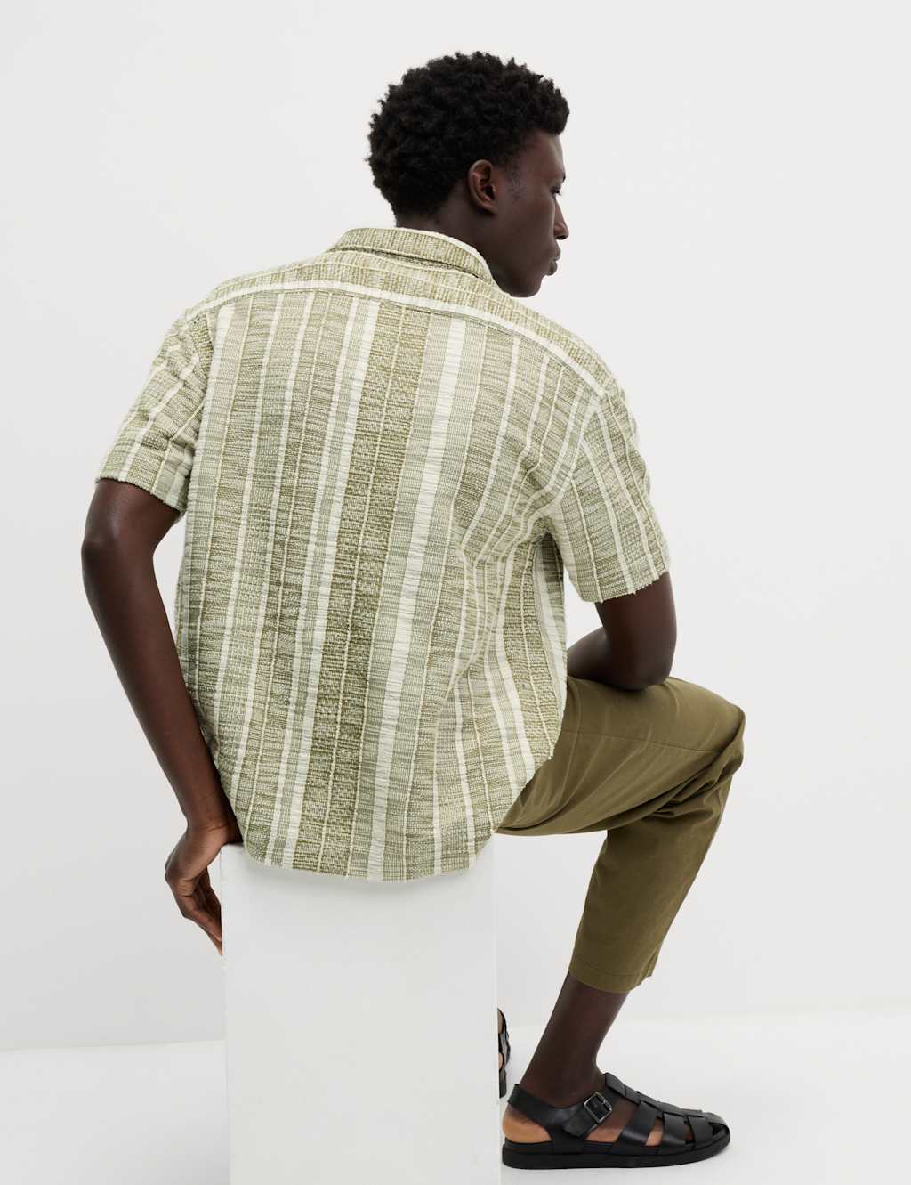 Regular Fit Easy Iron Cotton Blend Striped Shirt 4 of 6