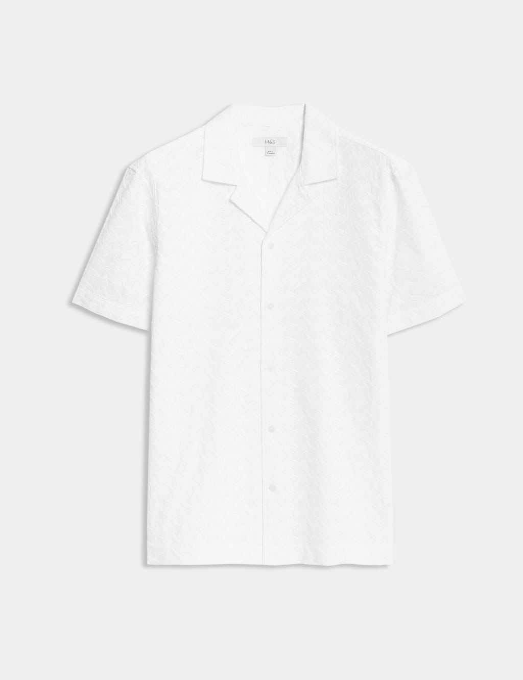 Regular Fit Short Sleeve Embroidered Shirt