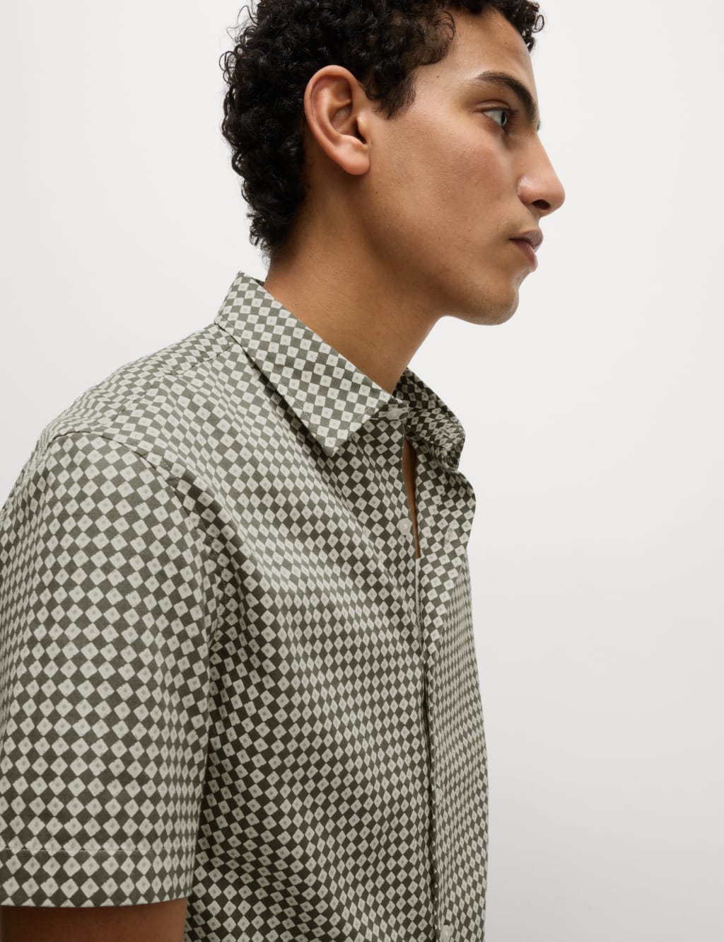 Pure Cotton Geometric Print Shirt 3 of 6