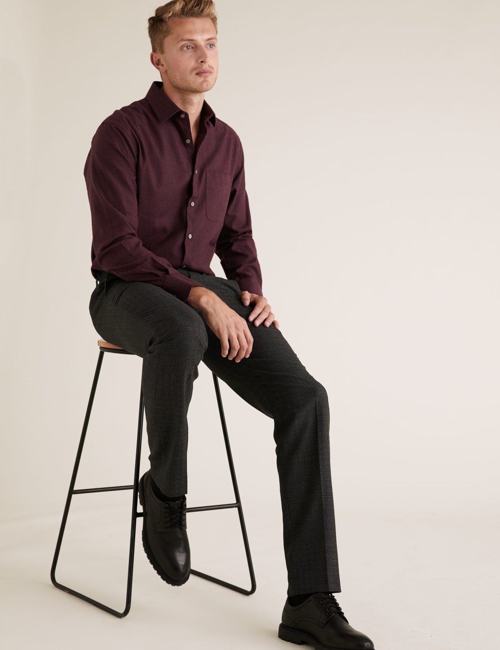 Regular Fit Brushed Cotton Twill Shirt 3 of 5