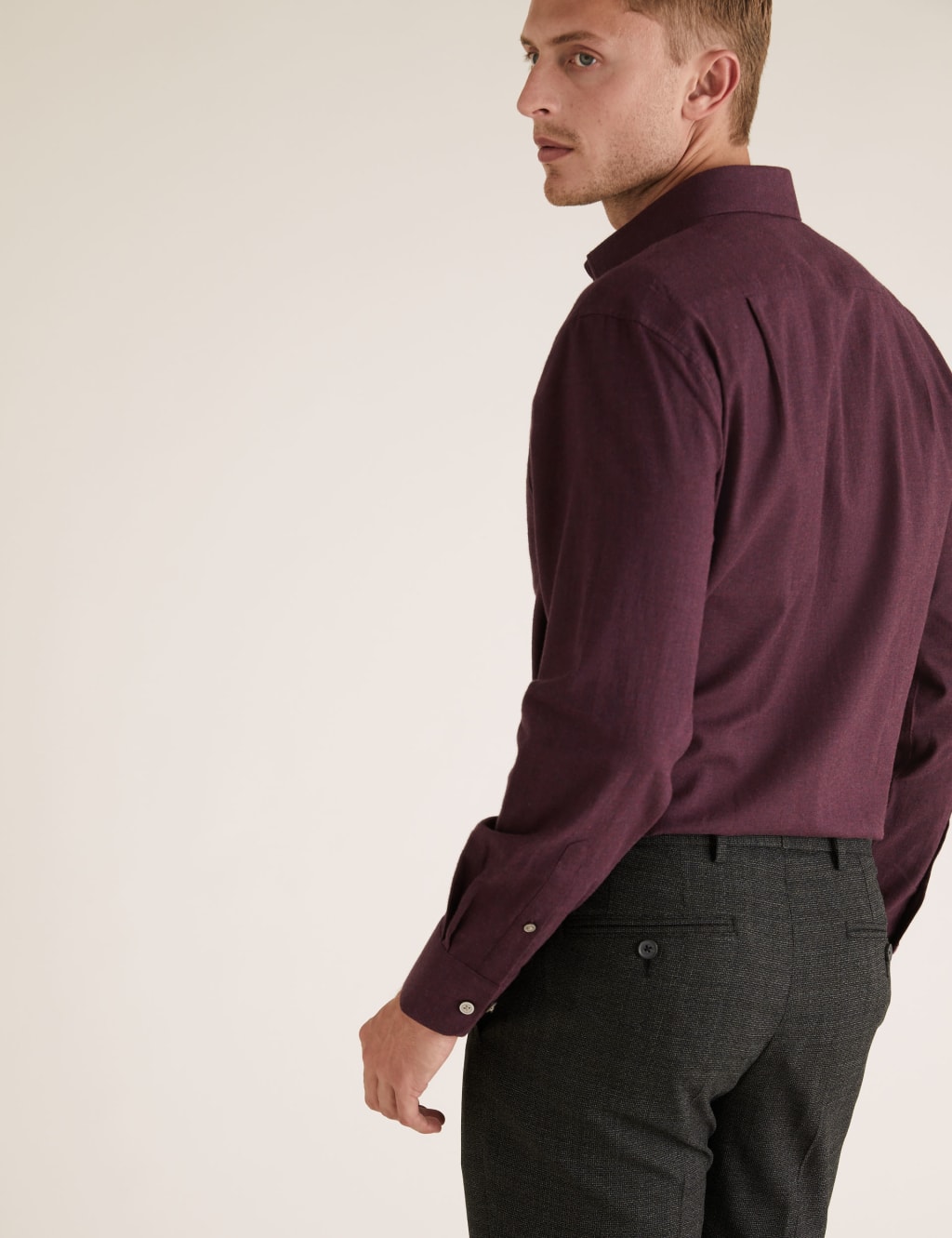 Regular Fit Brushed Cotton Twill Shirt 5 of 5
