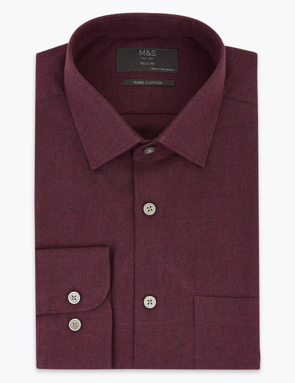 Regular Fit Brushed Cotton Twill Shirt 2 of 5