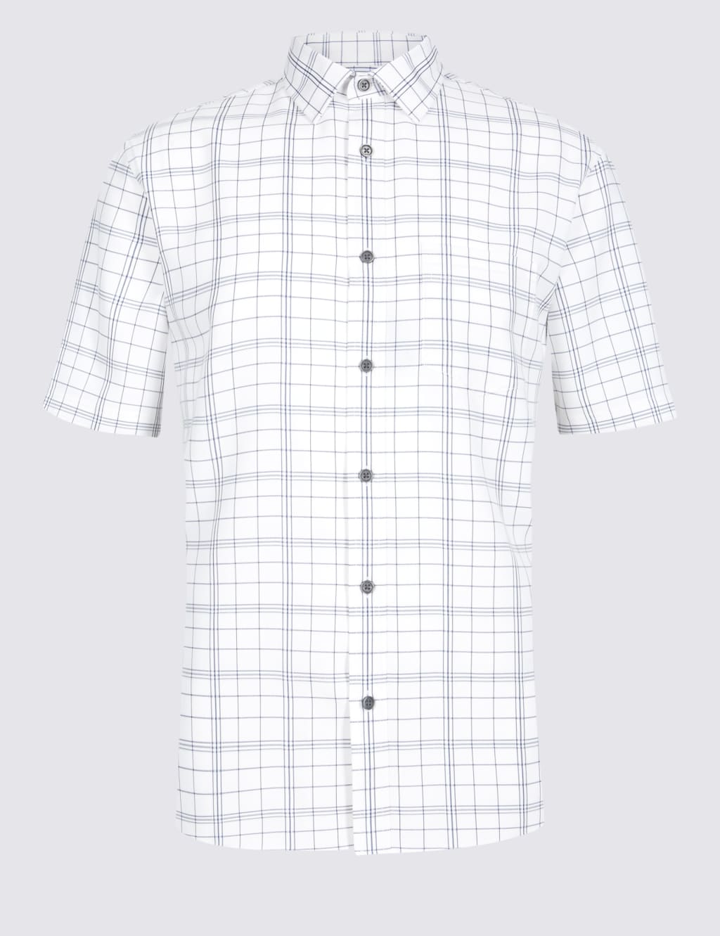 Modal Blend Checked Shirt with Pocket 2 of 5