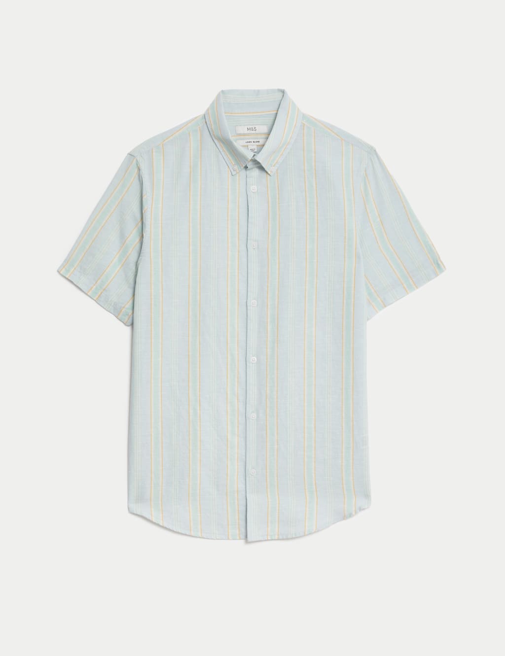 Easy Iron Cotton Linen Blend Striped Shirt 2 of 5