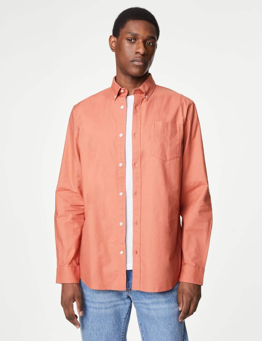 Easy Iron Pure Cotton Oxford Shirt 4 of 5