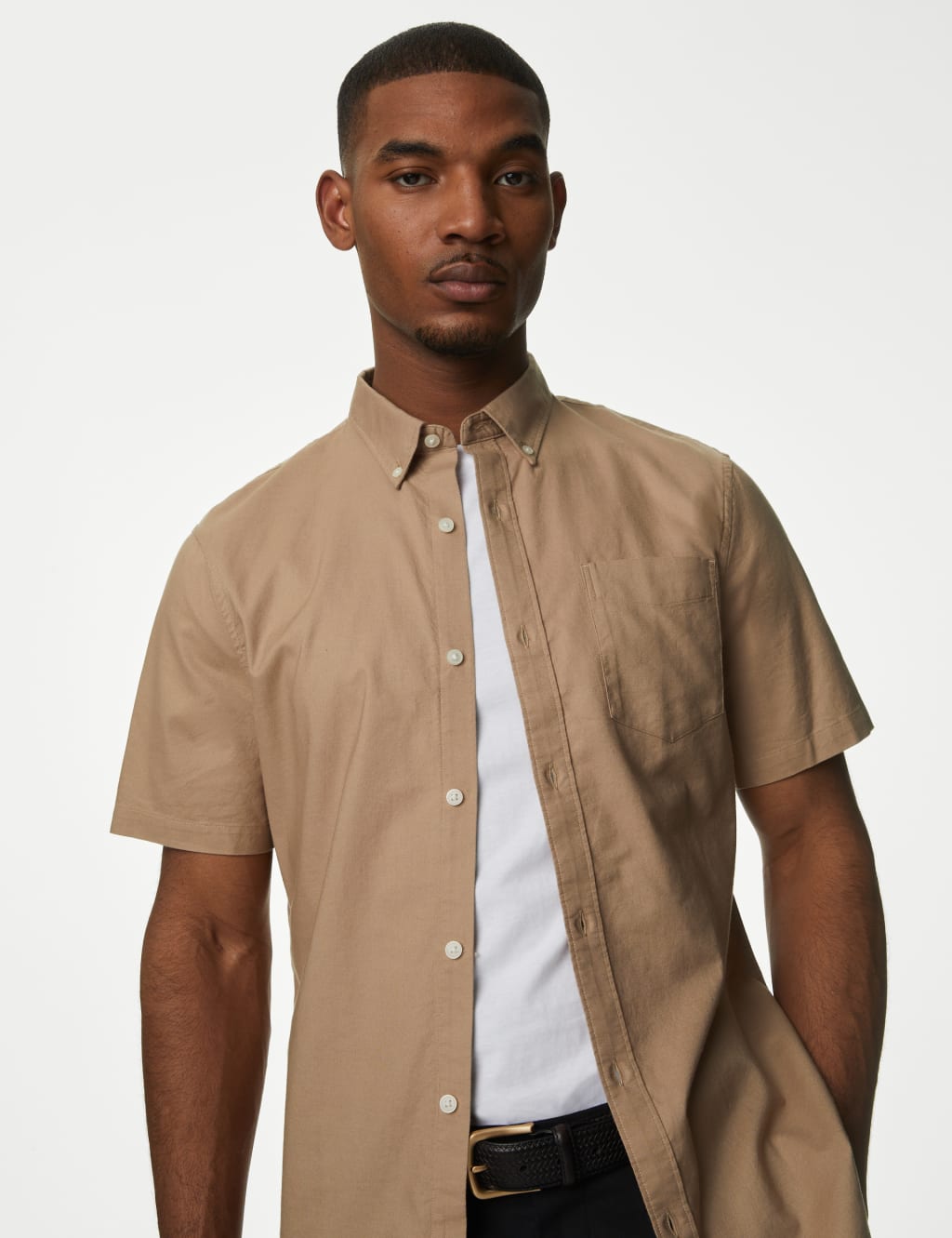 Easy Iron Pure Cotton Oxford Shirt 3 of 5