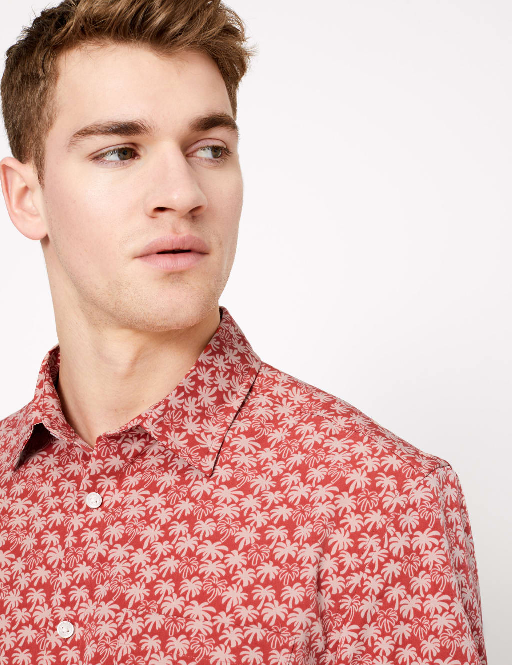 Soft Touch Palm Print Shirt 3 of 4