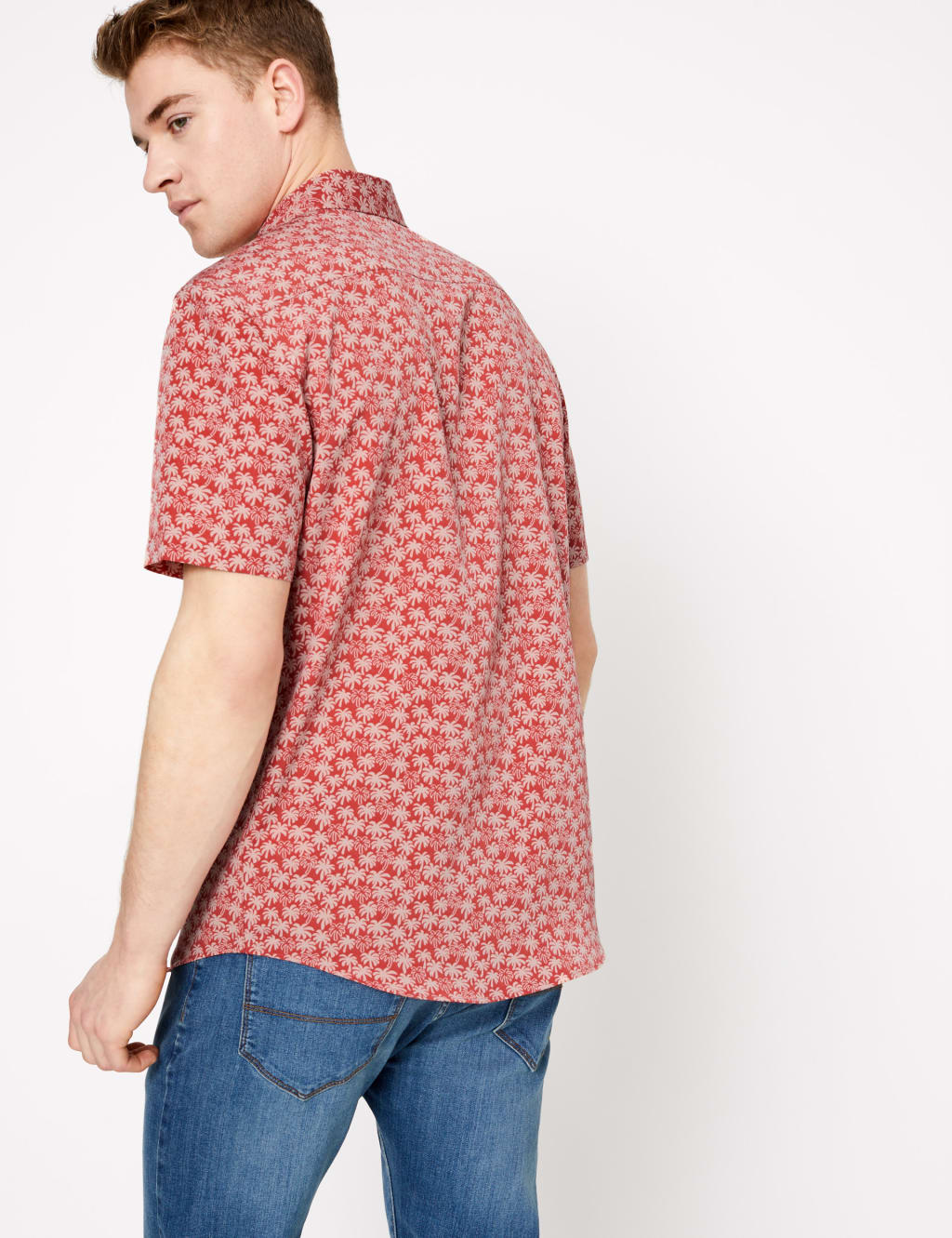 Soft Touch Palm Print Shirt 4 of 4