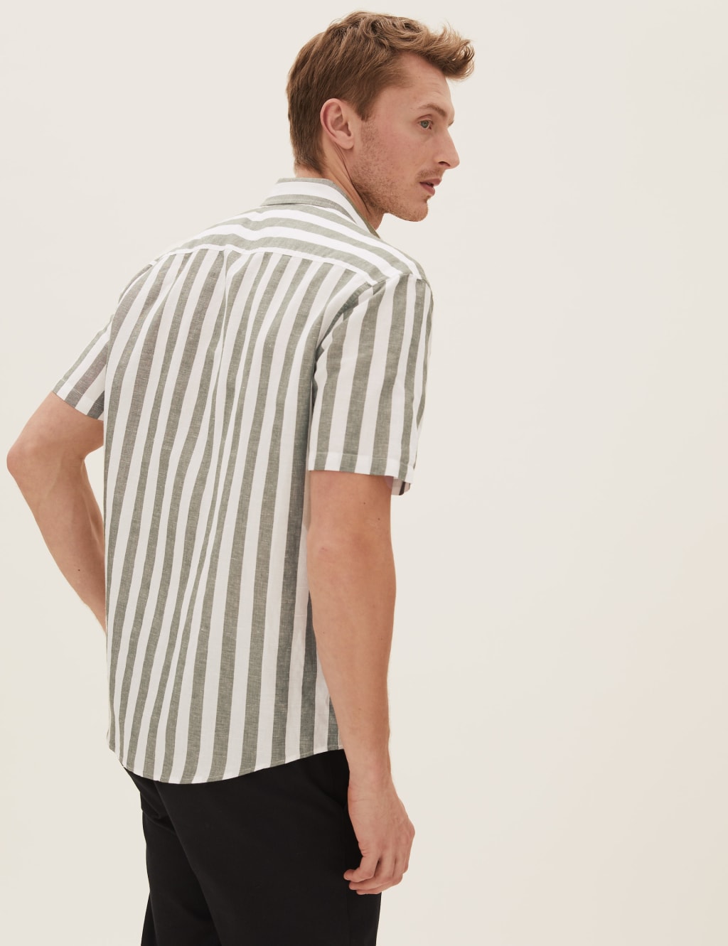 Easy Iron Linen Striped Shirt 4 of 5