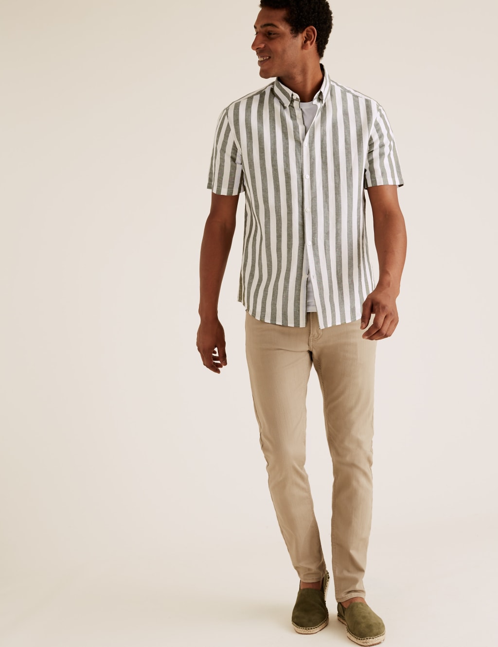 Easy Iron Linen Striped Shirt 5 of 5