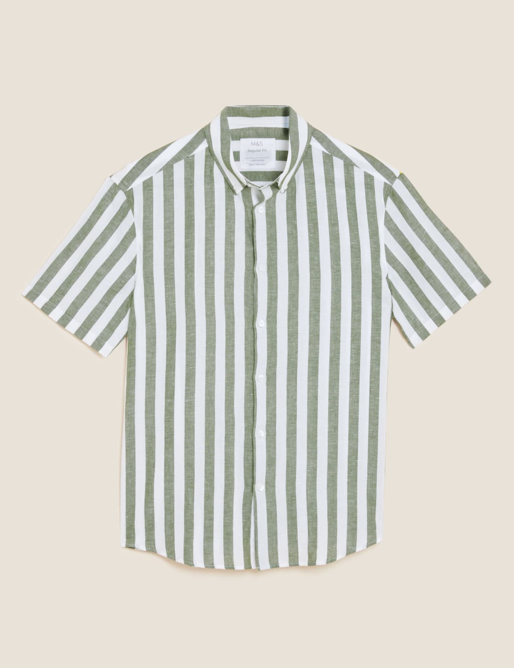 Easy Iron Linen Striped Shirt 2 of 5