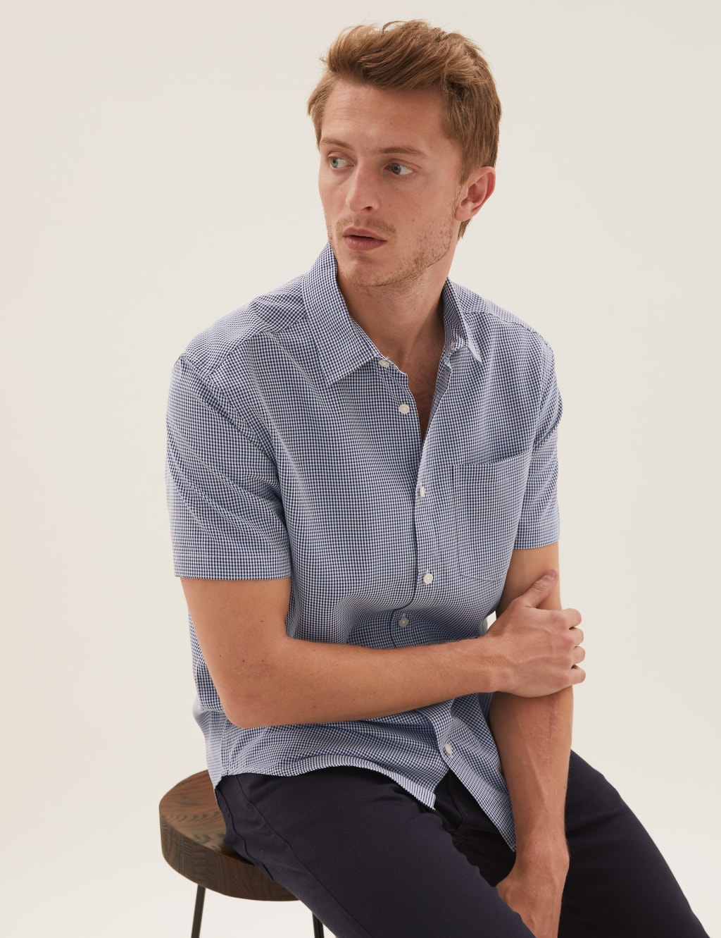 Easy Iron Gingham Checked Shirt 4 of 5