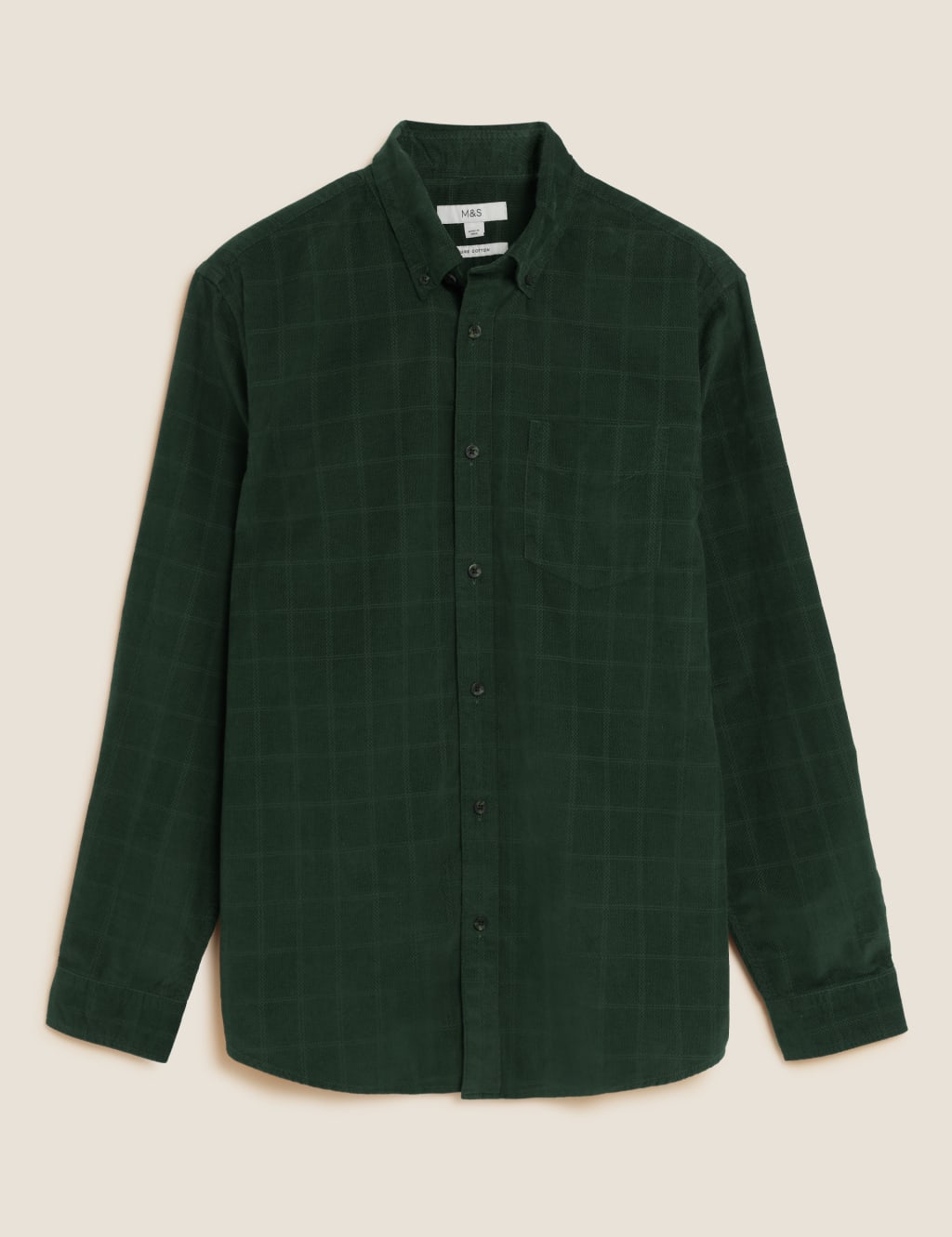 Pure Cotton Corduroy Check Shirt 2 of 2