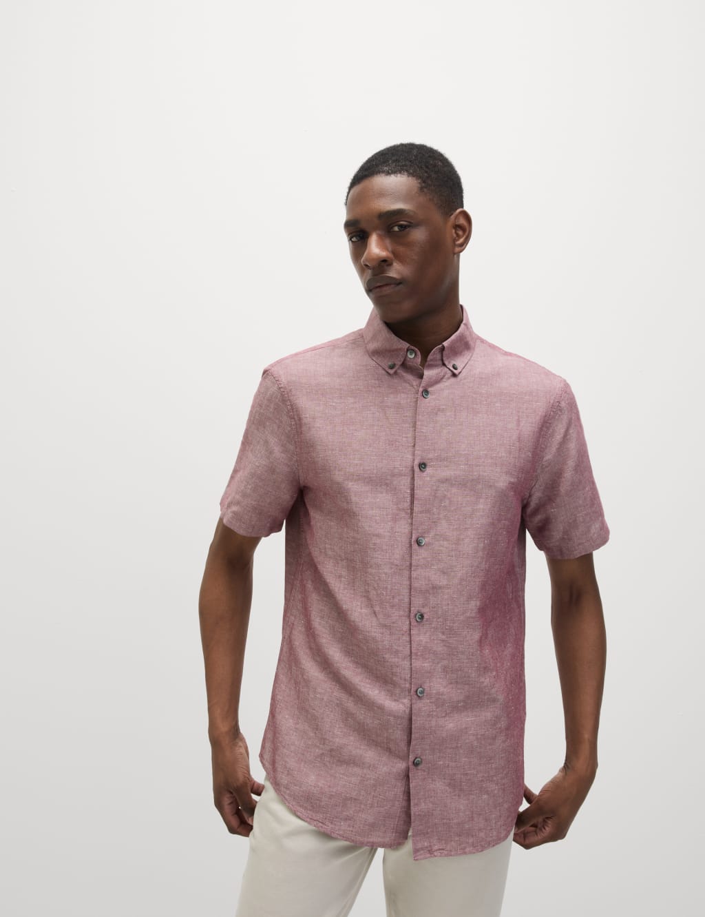 Linen Cotton Short Sleeve Shirt 6 of 6