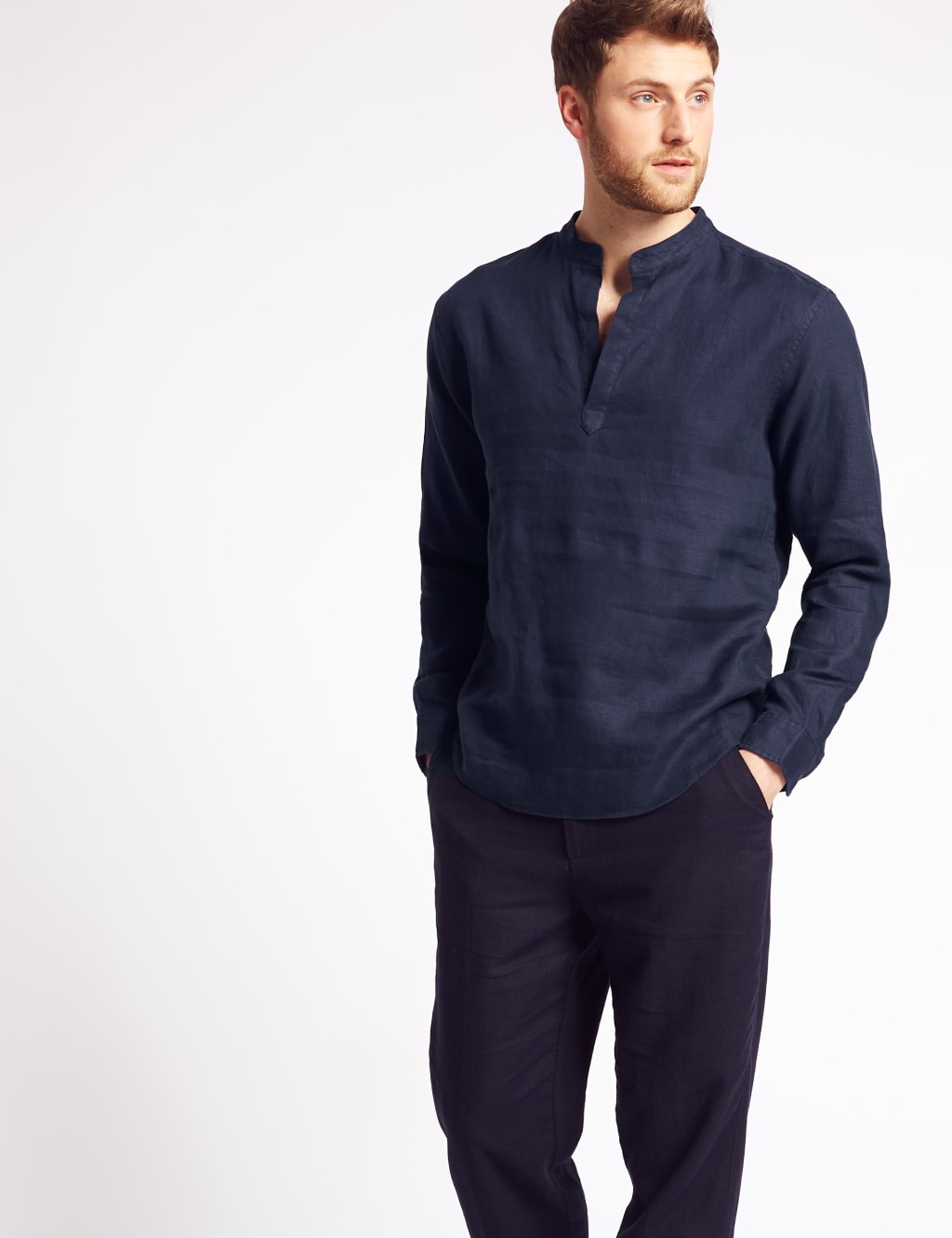 Pure Linen Overhead Shirt 3 of 5