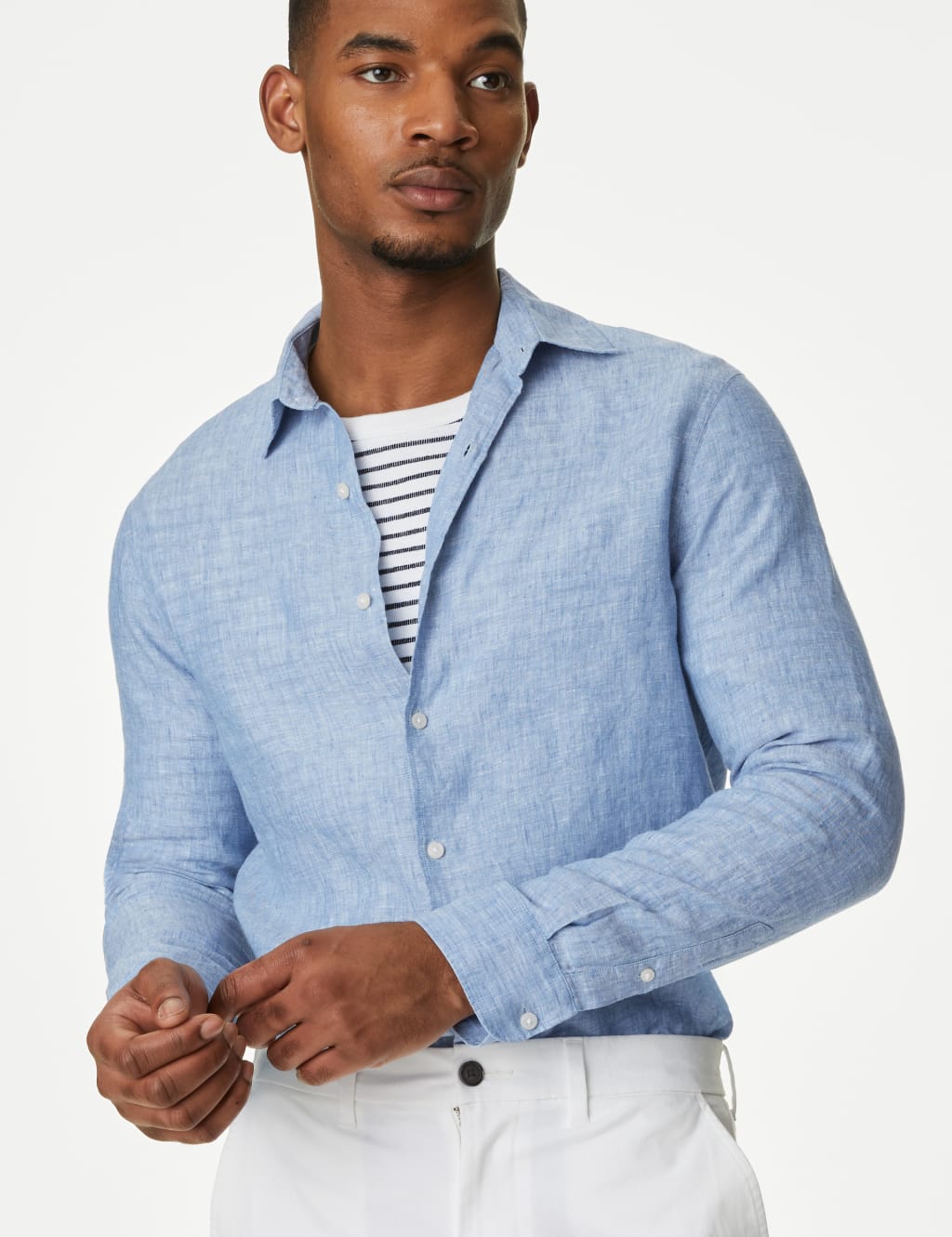 Pure Linen Slim Fit Shirt 4 of 5