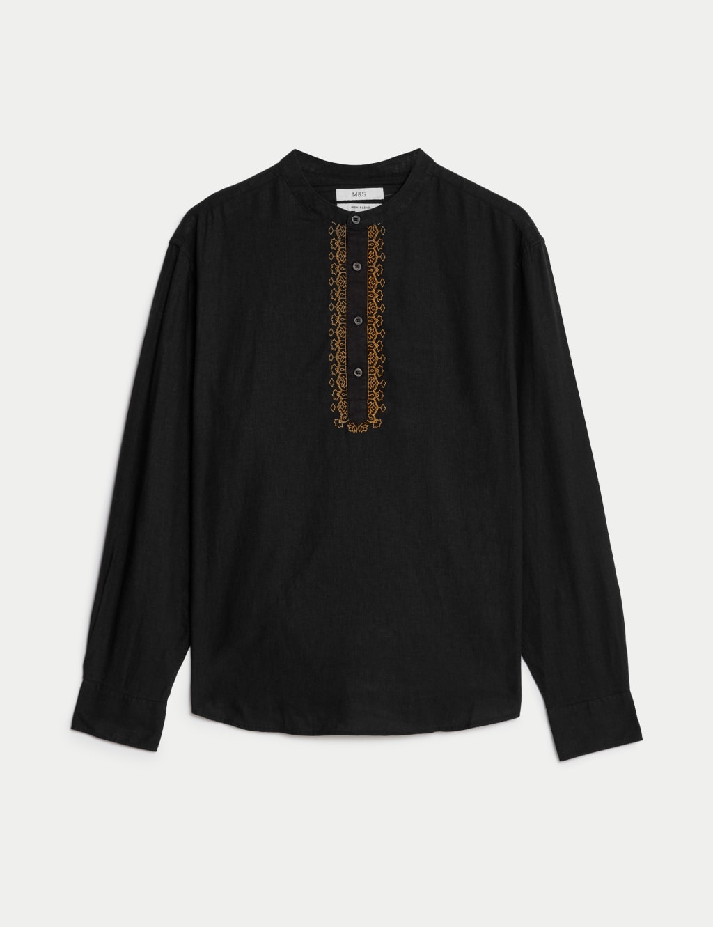 Easy Iron Linen Rich Embroidered Kurta 2 of 5