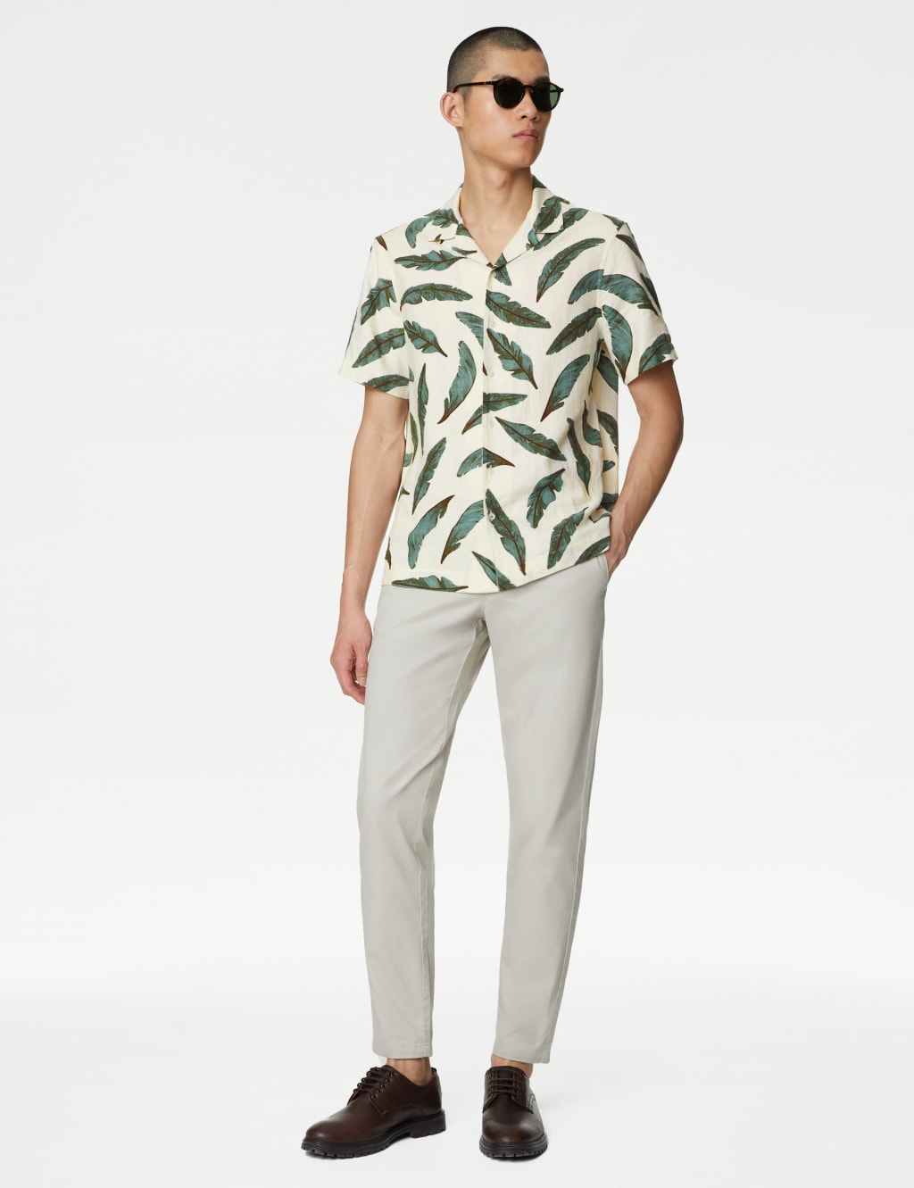 Easy Iron Linen Blend Printed Shirt 4 of 6