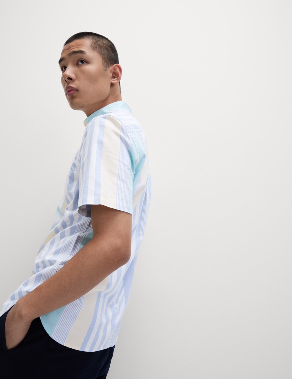 Cotton Rich Striped Shirt 5 of 7