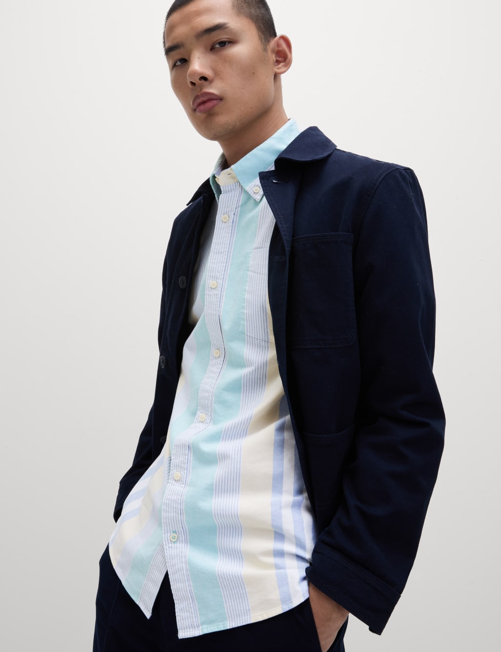 Cotton Rich Striped Shirt 6 of 7