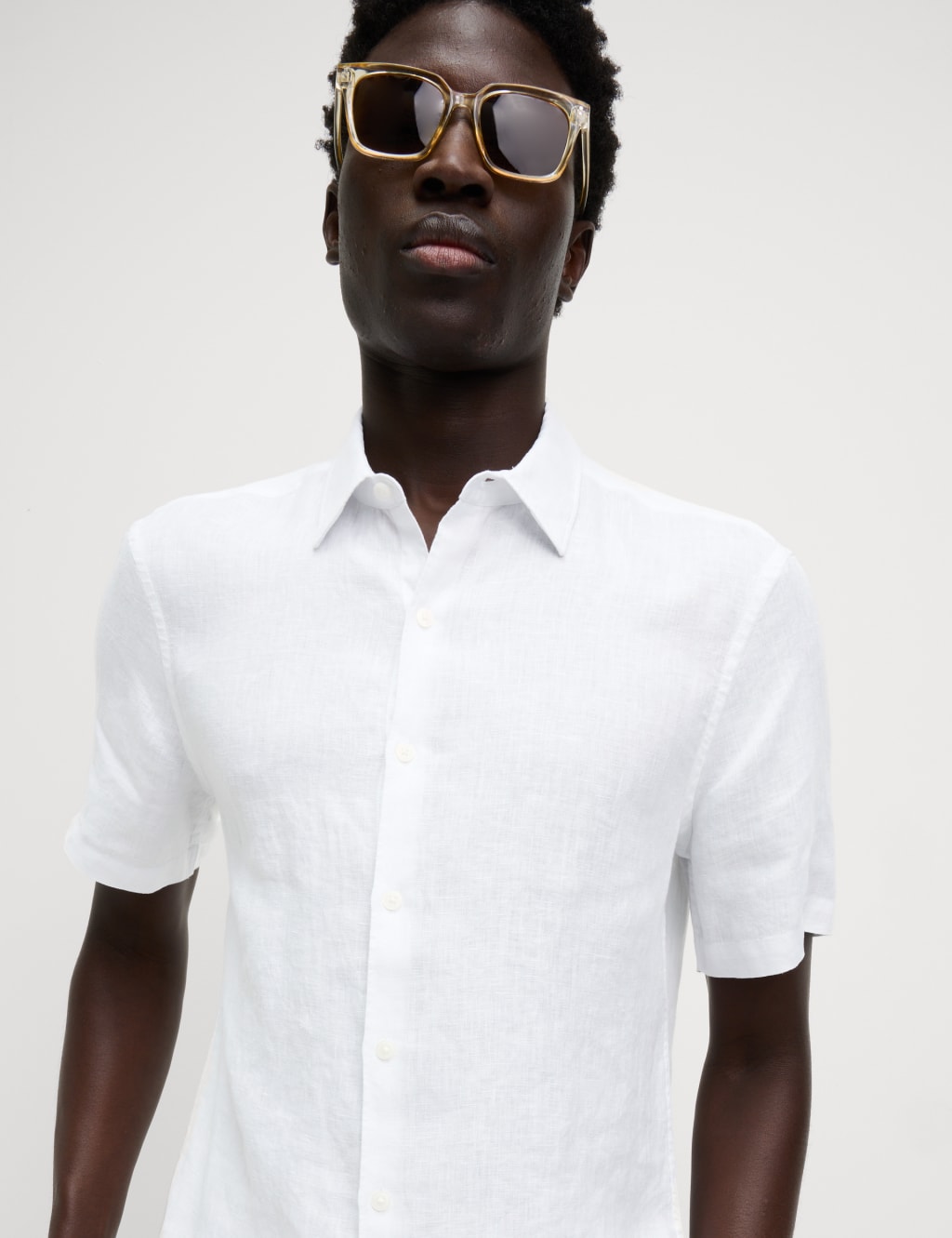 Slim Fit Pure Linen Shirt 1 of 6