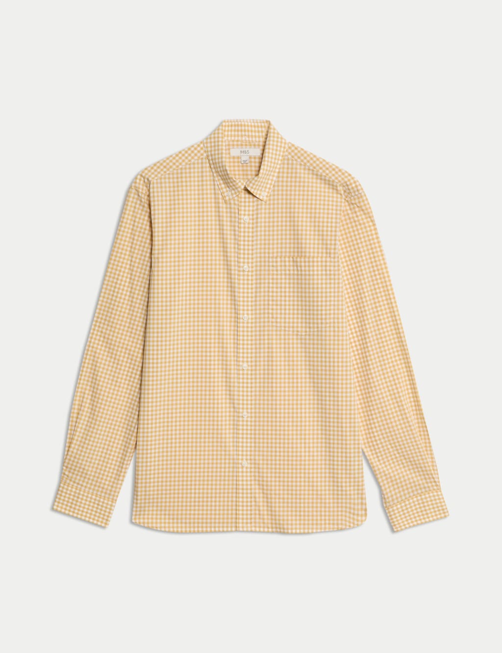 Cotton Rich Gingham Check Oxford Shirt 2 of 6