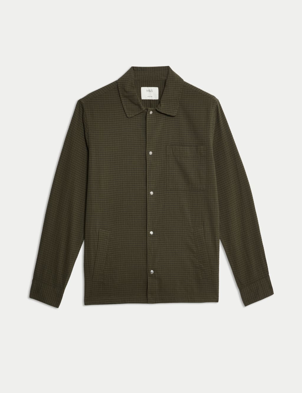 Cotton Rich Striped Overshirt 2 of 6