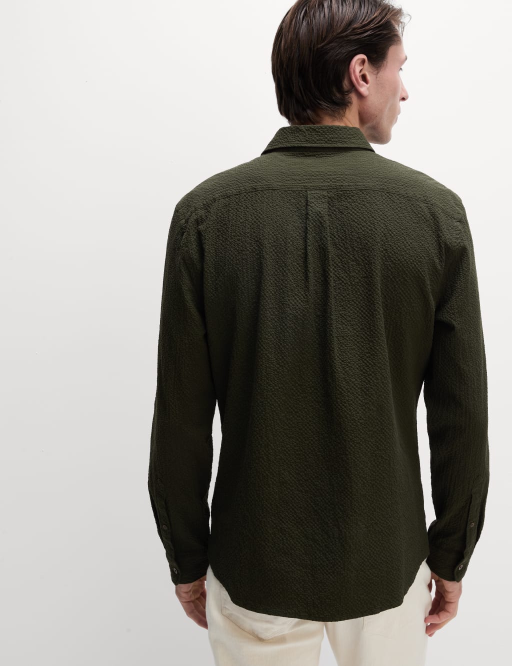 Cotton Rich Seersucker Shirt 5 of 6