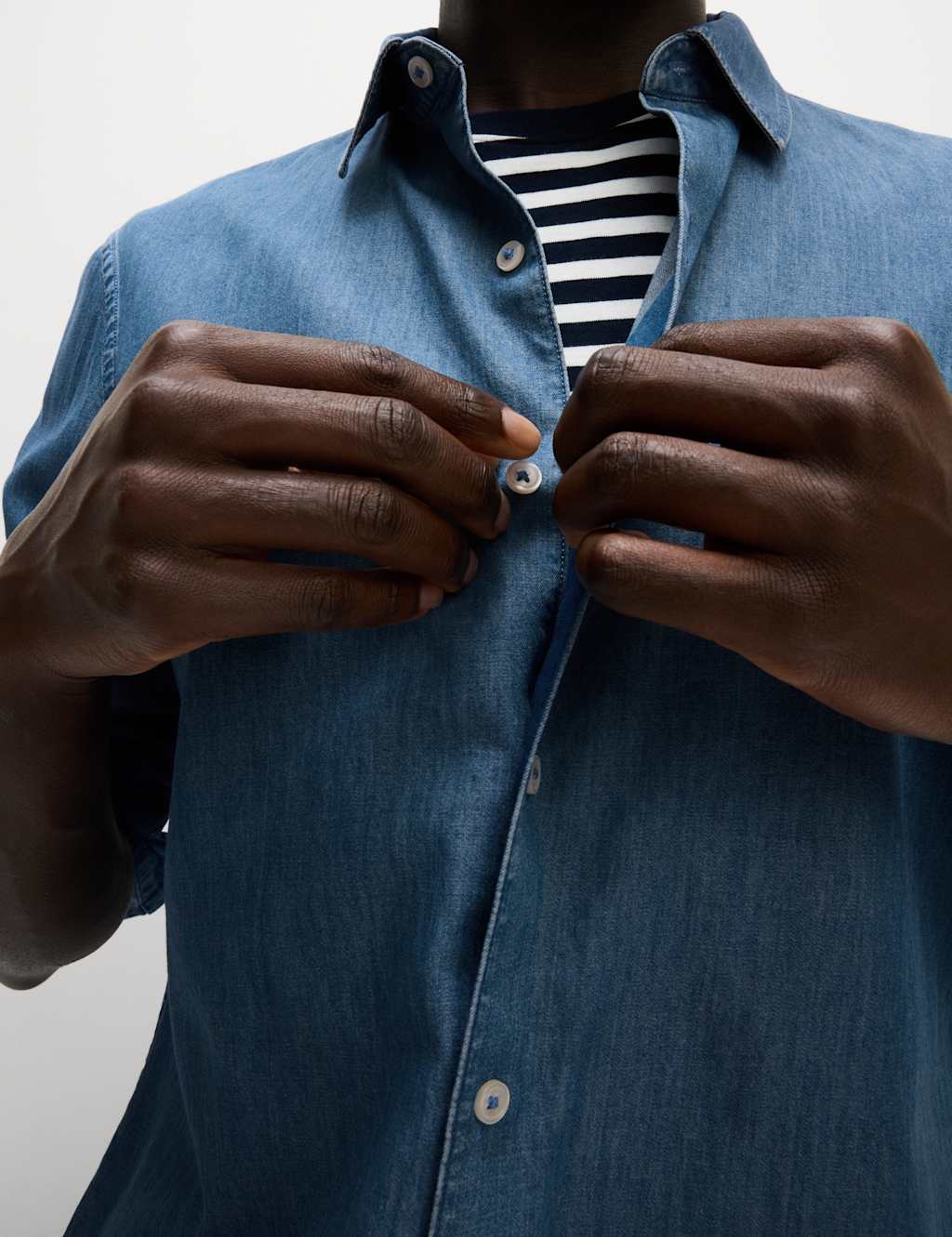 Regular Fit Long Sleeve Denim Shirt 6 of 6