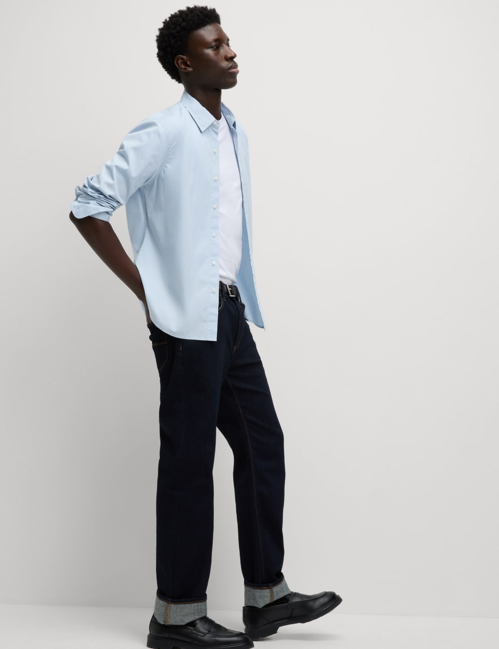 Pure Cotton Striped Oxford Shirt 5 of 6