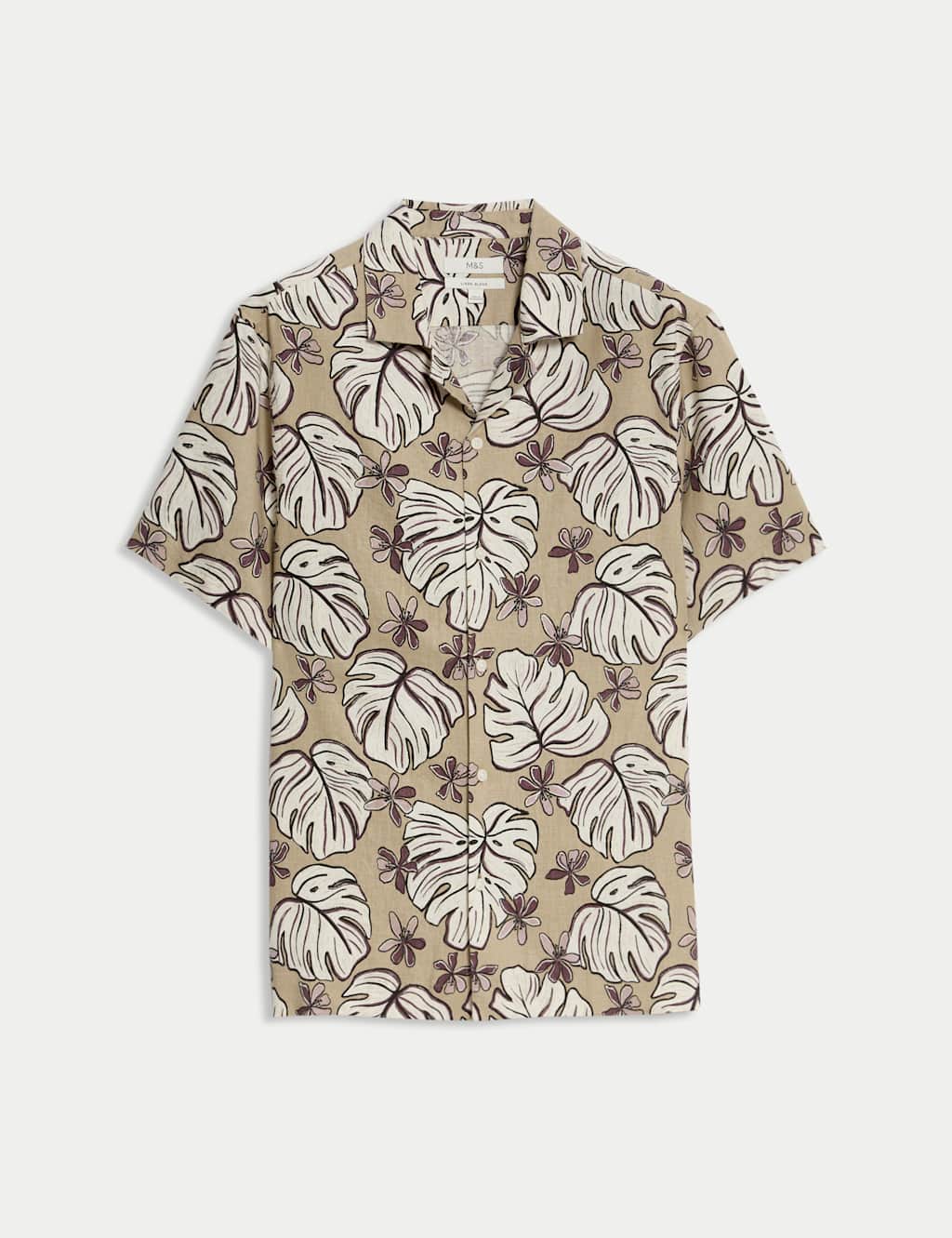 Regular Fit Linen Rich Printed Shirt 2 of 5