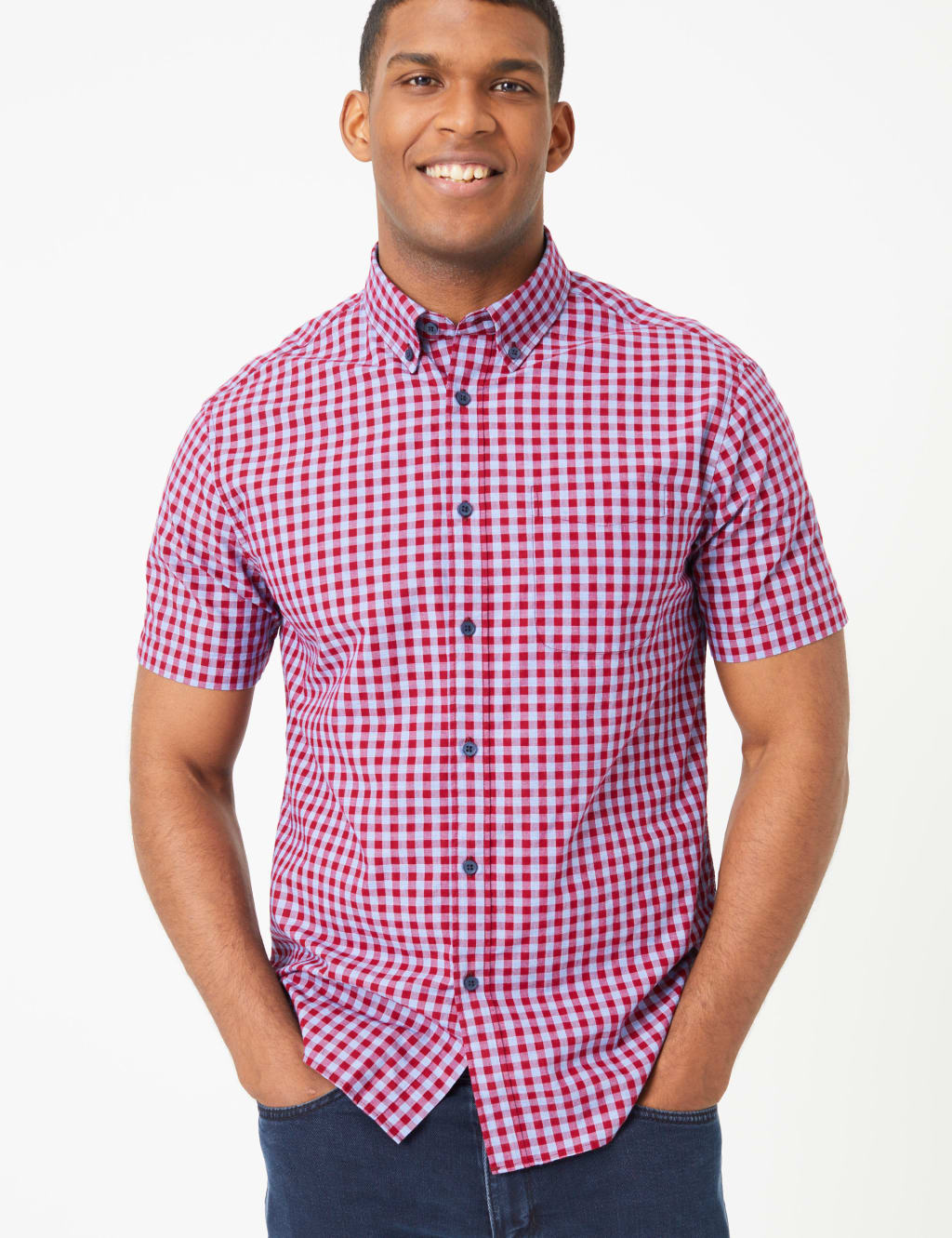 Pure Cotton Checked Shirt 1 of 4