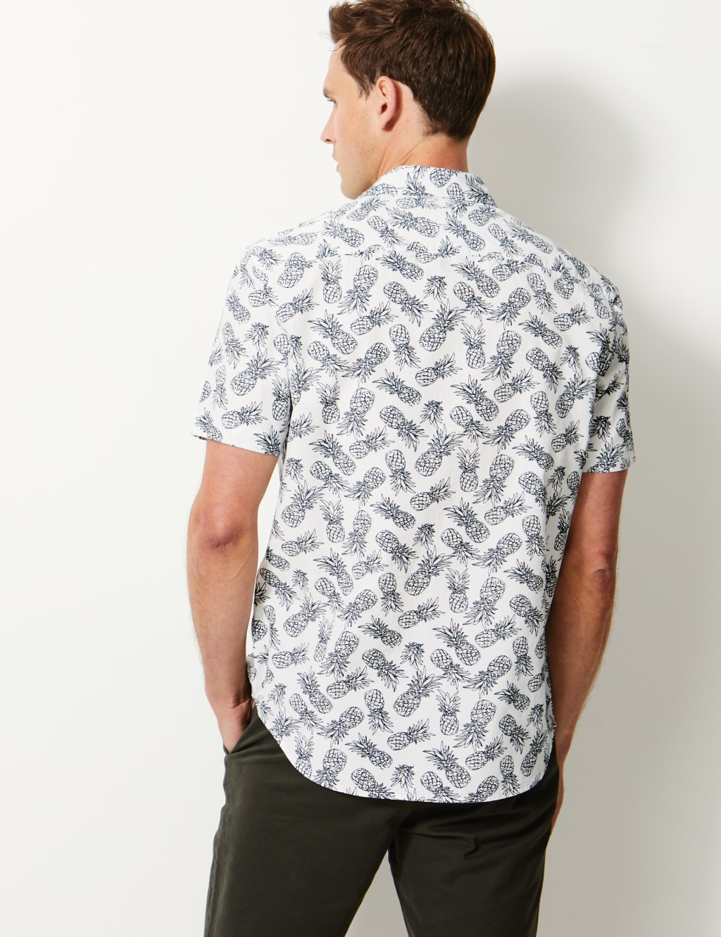 Pure Cotton Pineapple Print Shirt 4 of 4