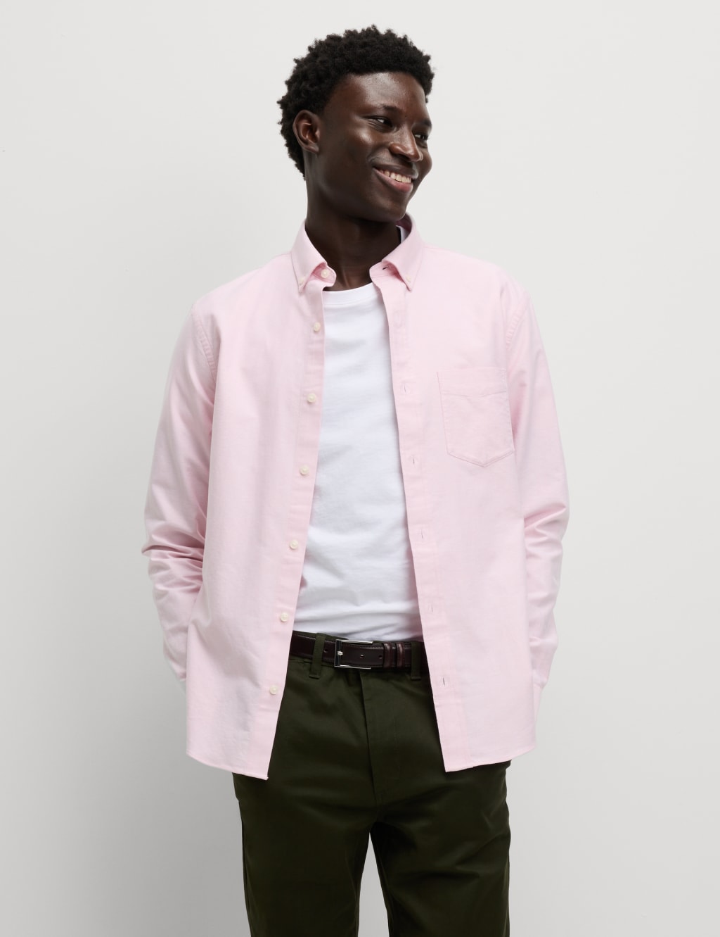Slim Fit Pure Cotton Oxford Shirt 1 of 7