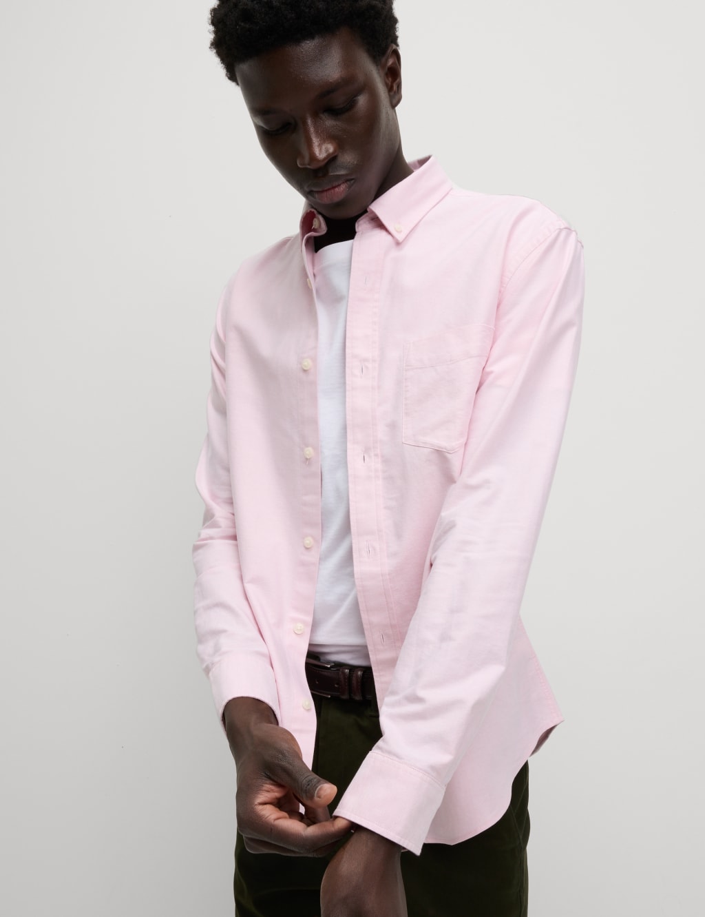 Slim Fit Pure Cotton Oxford Shirt 4 of 7