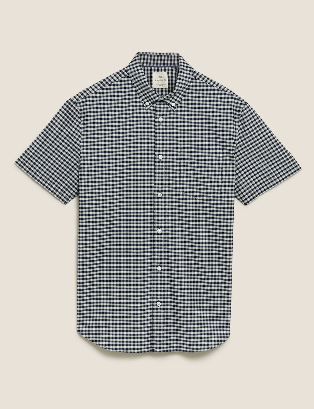 Pure Cotton Gingham Check Oxford Shirt 1 of 1