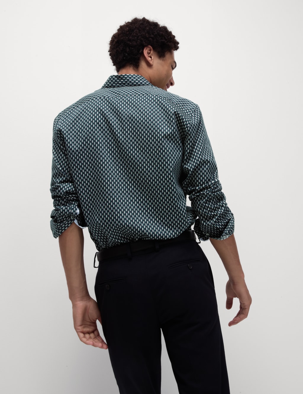 Cotton Blend Print Shirt 5 of 5