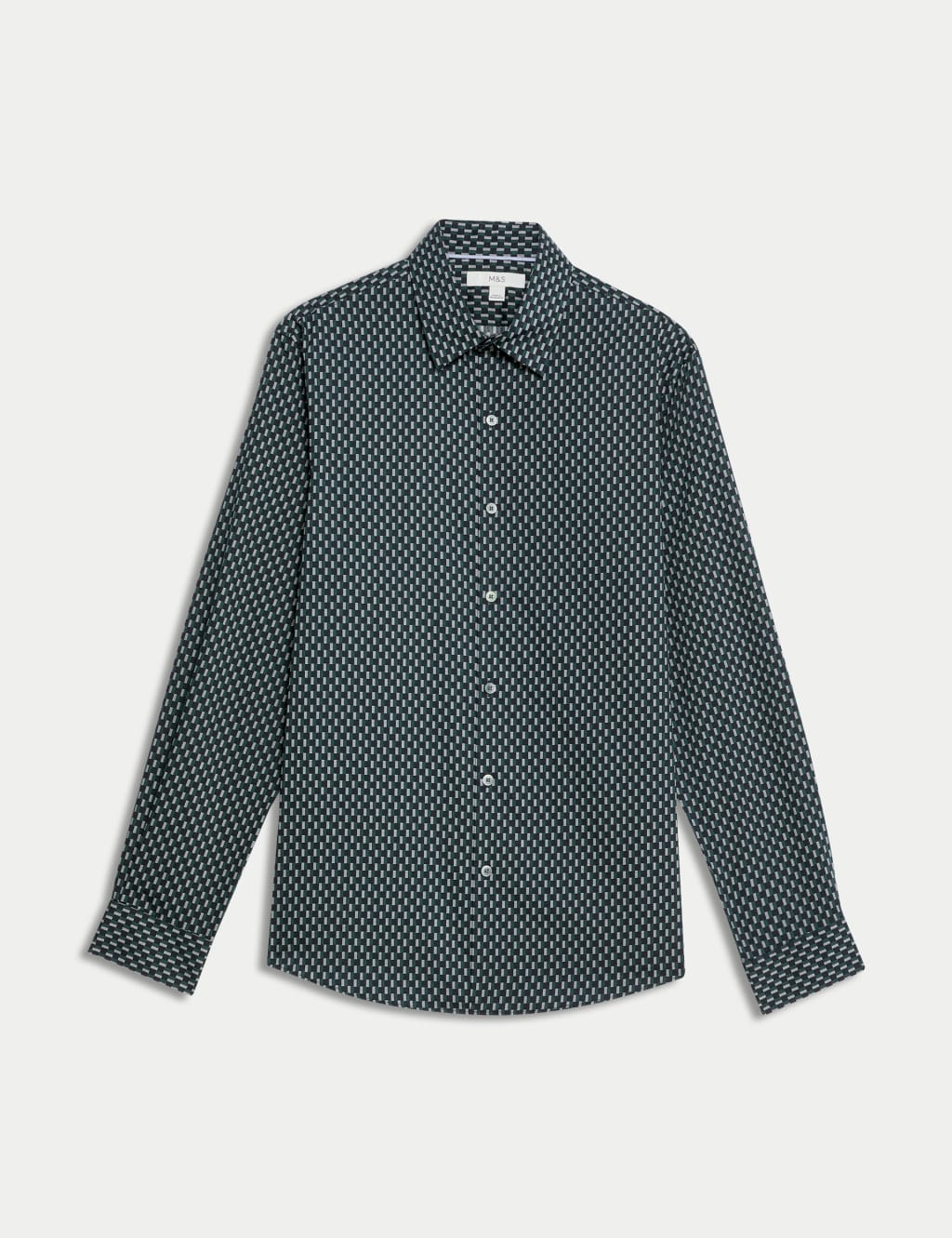 Cotton Blend Print Shirt 2 of 5