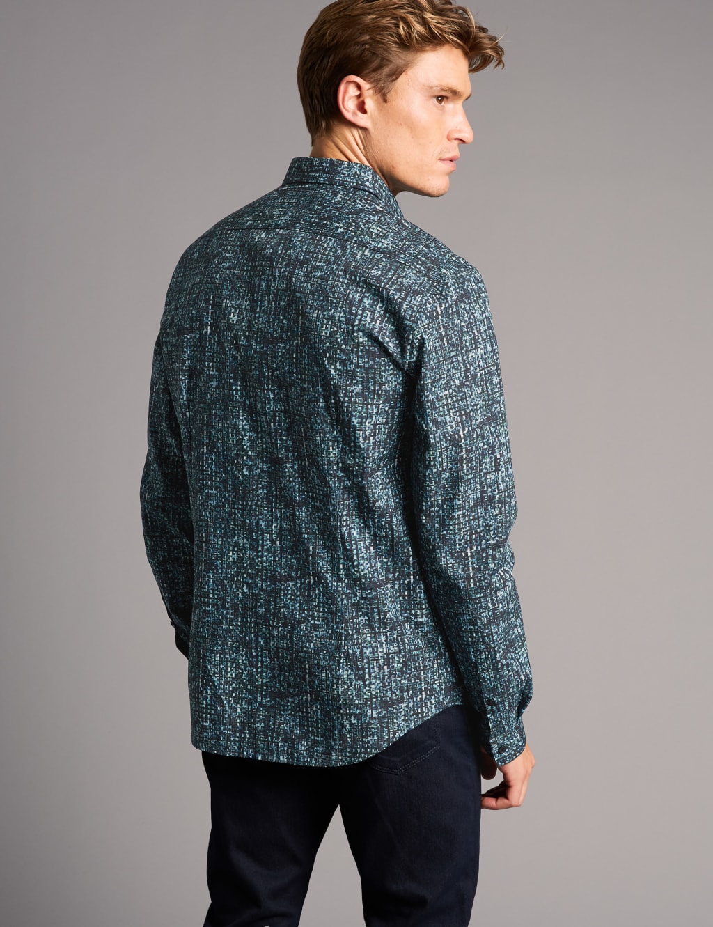 Italian Fabric Slim Fit Printed Shirt 4 of 5