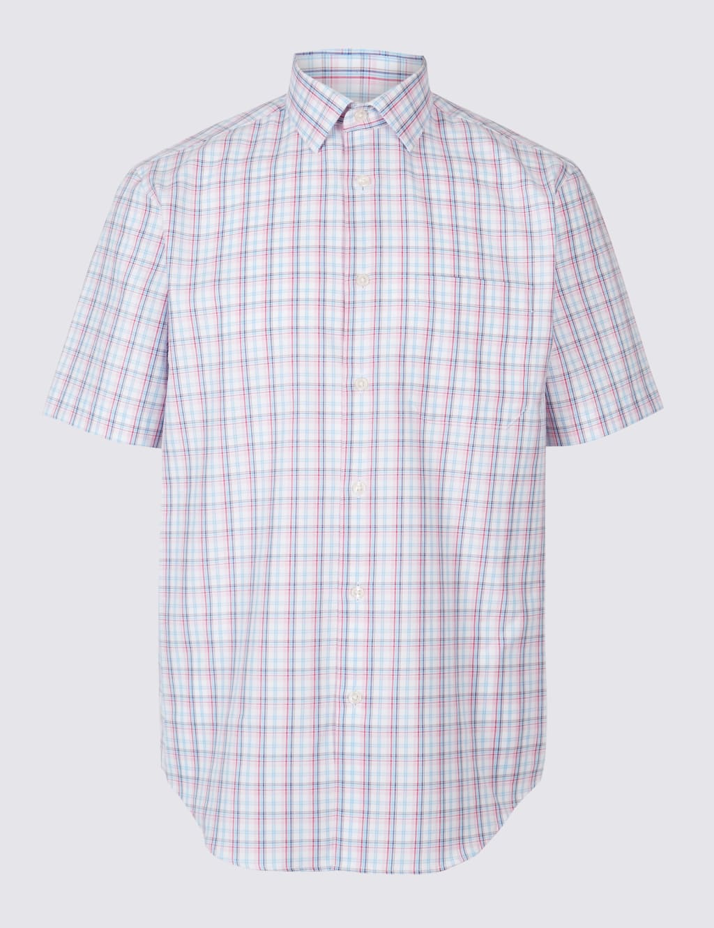Pure Cotton Checked Shirt with Pocket 2 of 5