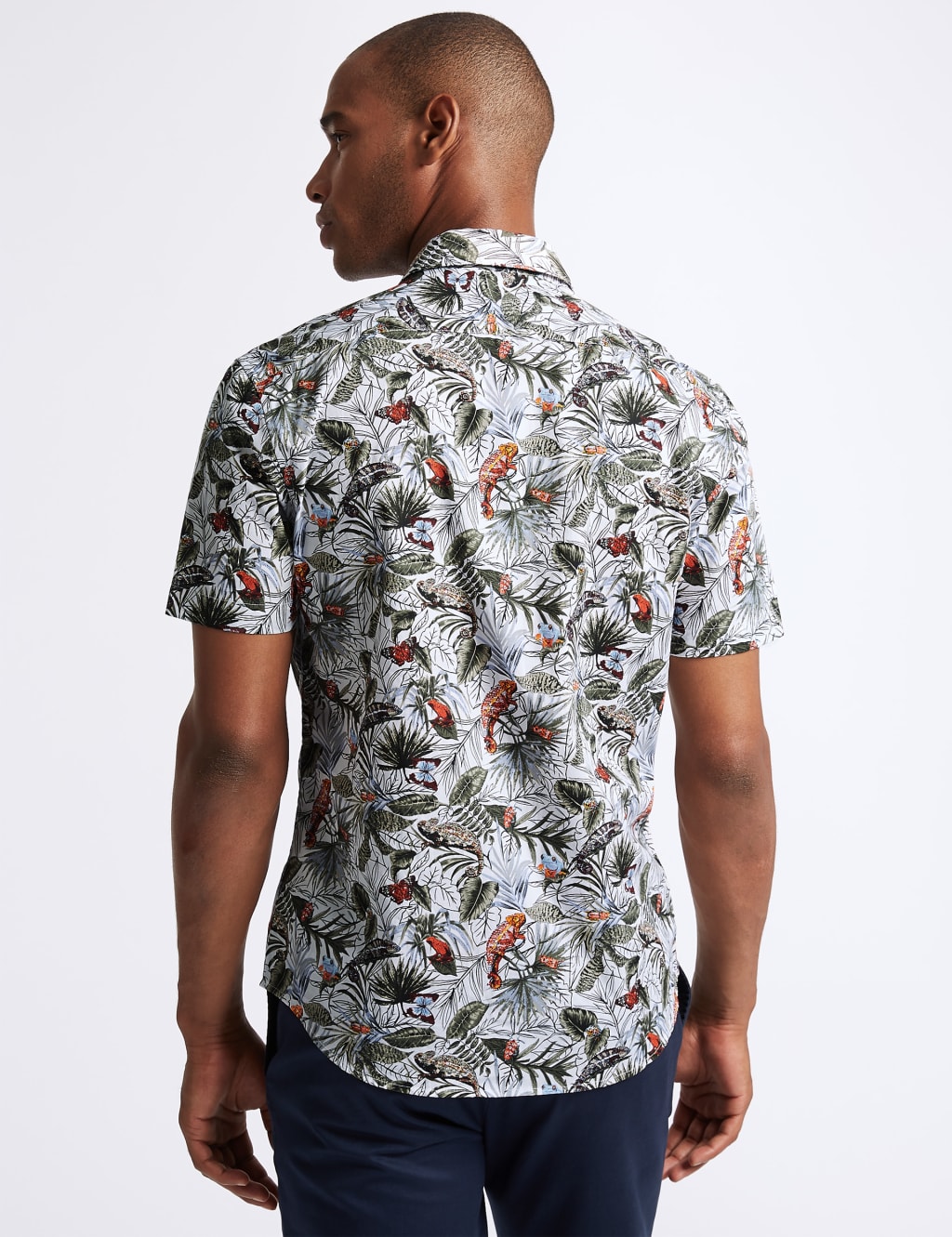 Slim Fit Chameleon Print Shirt 4 of 5