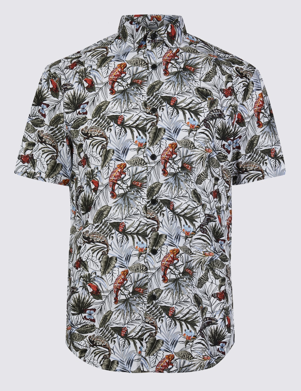 Slim Fit Chameleon Print Shirt 2 of 5