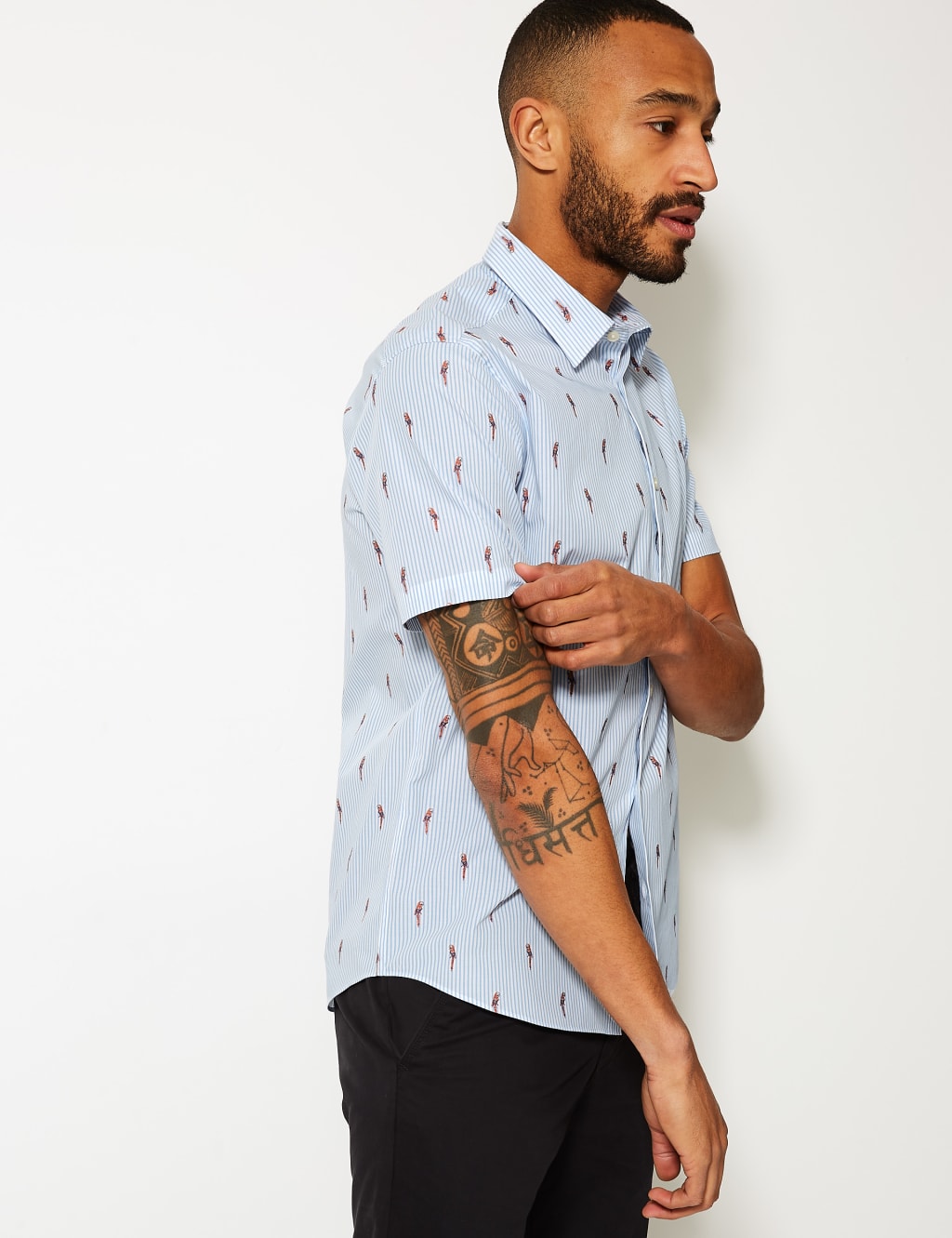 Pure Cotton Parrot Print Shirt 3 of 4
