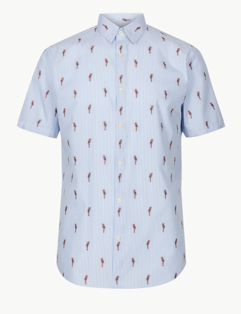 Pure Cotton Parrot Print Shirt 2 of 4