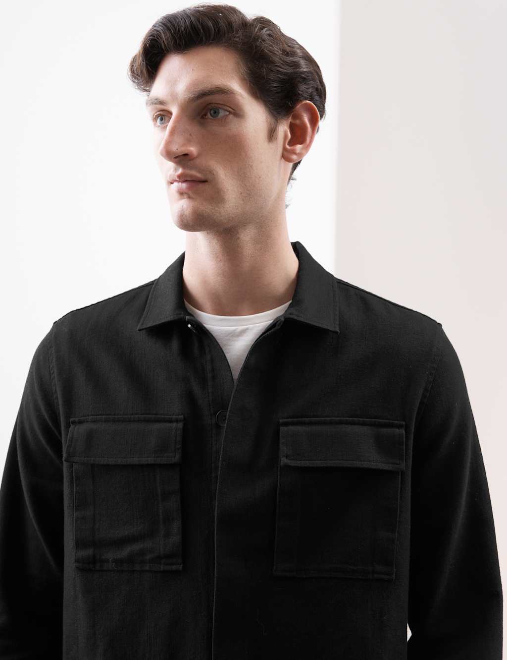 Cotton Linen Blend Overshirt 3 of 7
