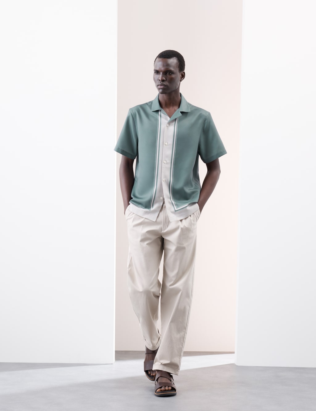Striped Cuban Collar Shirt 3 of 6