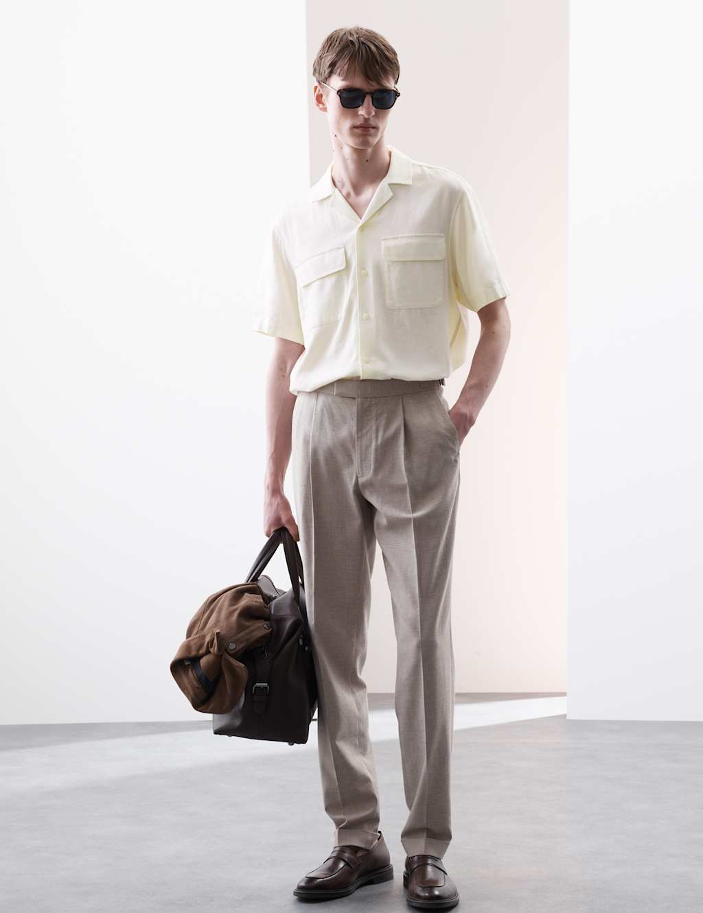 Linen Blend Cuban Collar Shirt 3 of 6