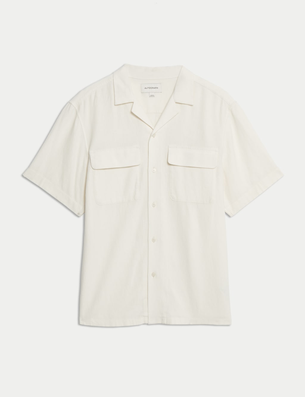Linen Blend Cuban Collar Shirt 2 of 6