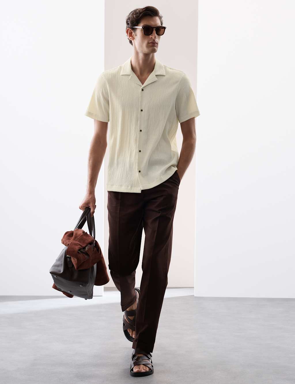 Relaxed Fit Easy Iron Seersucker Shirt 3 of 7